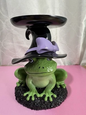 Bath & Body Work Magical Witch Frog 3-Wick Candle Holder Pedestal 2025 HALLOWEEN - Image 1 of 2
