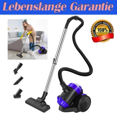 DAYPLUS 1.5L Staubsauger Beutellos Bodenstaubsauger Zyklon Sauger 1200W HEPA Filter