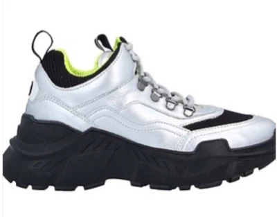 Snickers gruesos MOA Master of Arts talla 40 EE. UU. talla 9,5 MOA concepto plata nuevos en caja $270 Foto 1 de 4