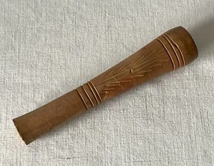 Vintage / Antique Complete 11cm Long Tubular Clay Pipe - Picture 1 of 8