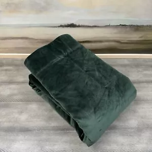 Pottery Barn Velvet Twill Blackout (1) Curtain Drape 50"x84” Hunter Green NWOT - Picture 1 of 5