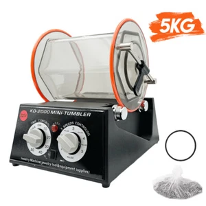 5kg 3kg Rotary Tumbler Surface Polisher Jewelry Polish Finish Machine Gem DIY - Picture 1 of 14