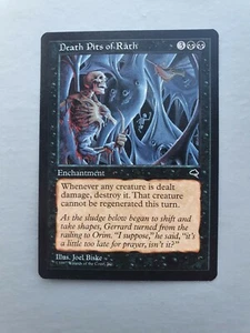 Death Pits of Rath, MTG Tempest (1997) Rare Black Enchantment VNM  - Picture 1 of 2