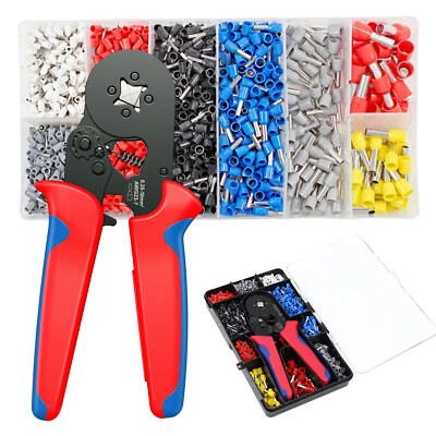 MARKENLOS Crimpzange / Aderendhülsen Zange 0,25-10mm² Presszange 1200 teilig Kabelschuhe
