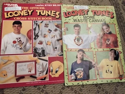 Vintage Looney tunes Cross Stitch books patterns Daffy Duck Bugs Bunny Tweety - Image 1 of 4