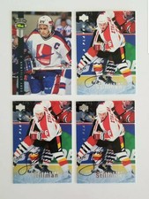 ☆~ Lot of 4 ~Cory Stillman AUTOGRAPHS 3- 1995 Be A Player~1 ~1992 4 Sport Rookie