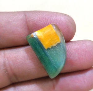 23 Crt Ravishing Orange Banded Agate Fancy Cabochon Loose Gemstone For Jewelry - Picture 1 of 7