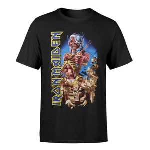 Iron Maiden T-Shirt Somewhere Back In Time Rock Band New Black Official - Picture 1 of 4