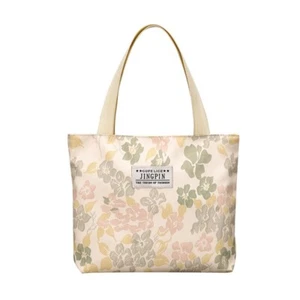 Canvas Canvas Bag Zipper Casual Handbag Printing Flower Storage Bag Women - Picture 1 of 14