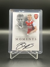 2023 Oleksandr Zinchenko Futera Red Moments Arsenal On Card Auto 1/3