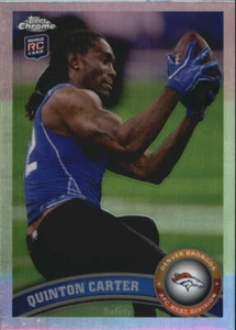2011 Topps Chrome Refractors #151 Quinton Carter Rookie RC Card - Picture 1 of 2