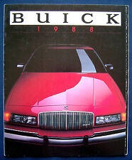 Prospekt brochure 1988 Buick Electra   Park Avenue   Riviera  LeSabre (USA)