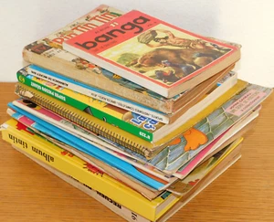 LOT BD JOURNAL de MICKEY felix ALBUM des jeunes TINTIN talon PICSOU nestle BANGA - Afbeelding 1 van 21