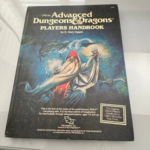 Advanced Dungeons & Dragons D&D Players Handbook TSR UK Printing Hardback II - Picture 1 of 12