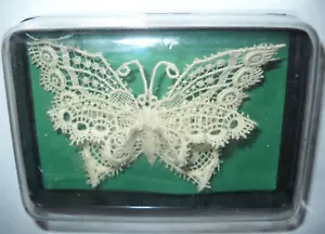 Vintage Louise Verschueren LACE BUTTERFLY Belgium - Picture 1 of 5
