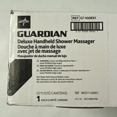 Medline, Guardian, Deluxe Handheld Shower Massager - Image 1 of 4