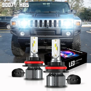 For Hummer H2 2003-2009 - 2X 9007 6000K Front LED Headlight Bulbs Hi/Lo Beam Kit - Bild 1 von 13