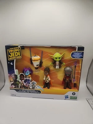 NUEVO PAQUETE DE ENFRENTAMIENTO HASBRO STAR WARS YOUNG JEDI ADVENTURES + FIGURA ESPECIAL YODA Foto 1 de 4