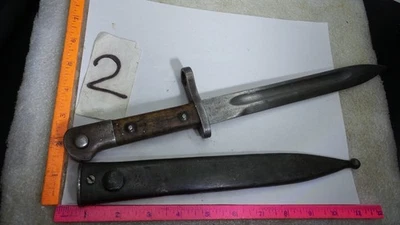 Vintage German Turkish Mauser AS.FA WWI World War Bayonet Scabbard Original #2 - Image 1 of 2