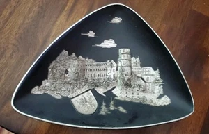 Vassoio souvenir vintage Heidelberg Germania da tavolo o parete da appendere - Foto 1 di 5