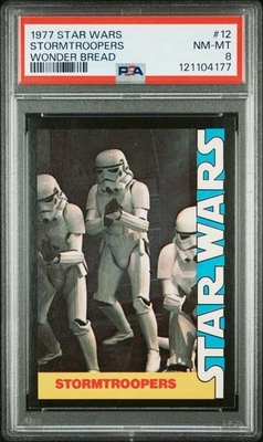 PSA 8 1977 Wonder Bread Star Wars #12 Stormtroopers - Image 1 of 2