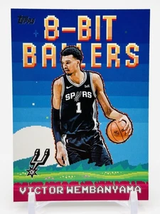 VICTOR WEMBANYAMA - 8 BIT BALLERS #8B-4 - 2025-26 Topps Flagship SPURS - Picture 1 of 2