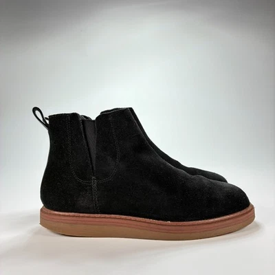 Clarks Boots Black Suede Ankle Chukka Boots Fall Winter Slip On Womens Size 6.5M - Image 1 of 4