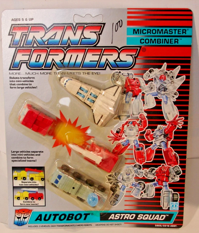 Transformers 1989 Autobot Combiners Astro Squad Sealed Mint On Card MOC - Image 1 of 4