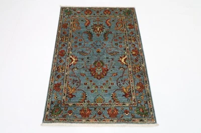 3 x 4 ft  chobi Area Rug Afghan Traditional Hand Knotted Wool oriental Rug - Image 1 of 4