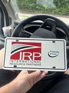 Vtg 1990s International Resource Partners Booster License Plate Friends Of Coal - Picture 1 of 4