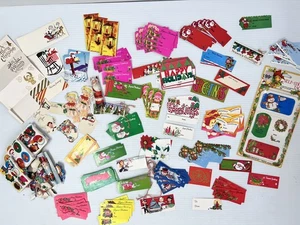 Vintage Lot MCM Christmas Gift Tag & Seals Mid Century Retro 60’s 70’s - Picture 1 of 16