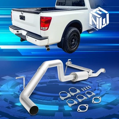 Para 04-15 Nissan Titan 5.6L VK56DE V8 3" Punta Silenciador Carrera Catback Sistema de Escape Foto 1 de 4