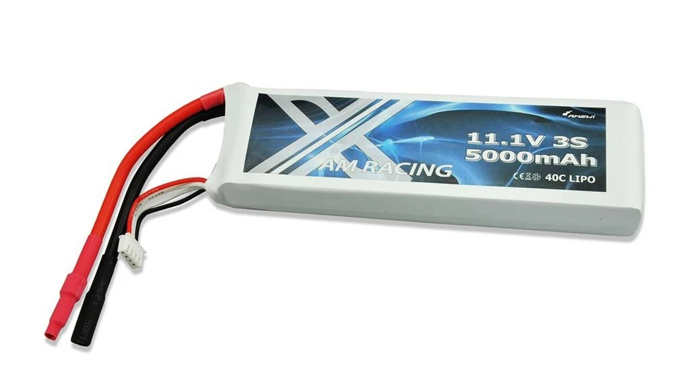 Amewi Lipo Akku 3s 11 1v 5000mah 40c Softcase 6mm Goldkontakt / 28932
