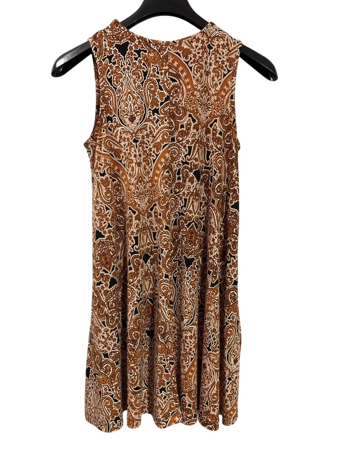 Vestido Nicole Miller Sin Mangas Cachemira Línea A Bolsillos Talla S Hasta la Rodilla Foto 1 de 4