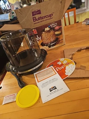 Taza de mantequilla de maíz vintage Regal Ware Poly-Pop eléctrica 4 cuartos Air Pop  Foto 1 de 4