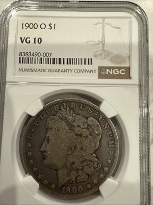1900-O Morgan Silver Dollar NGC VG10 Morgan Silver Dollar $1 - Image 1 of 2