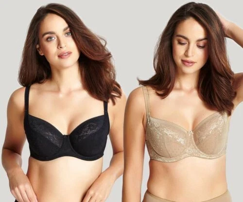 Panache Olivia Sujetador Mujer con Aros sin Acolchado Balconnet 7751 Negro Miel - Imagen 1 de 1