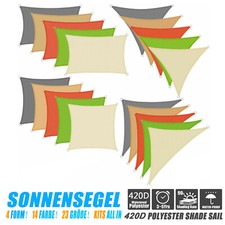 Sole Ombra Vela Tenda Giardino Veranda Tenda Impermeabile UV Blocco Nuovo IT