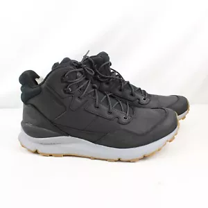 The North Face Vals II Mid Leather WP $149 WATERPROOF Black Grey 14 Hiking Boots - Picture 1 of 12