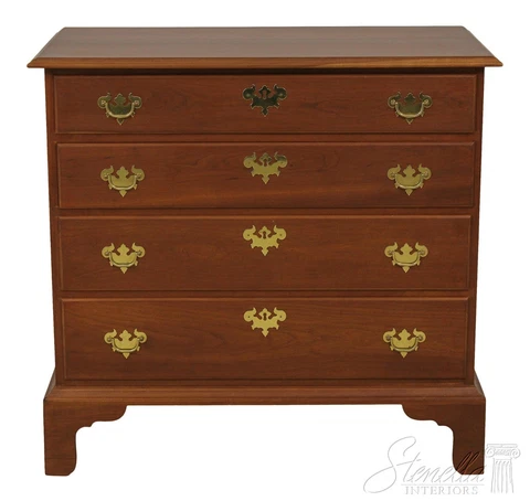 F58285EC: Benchmade Chippendale Style Cherry 4 Drawer Chest Cover