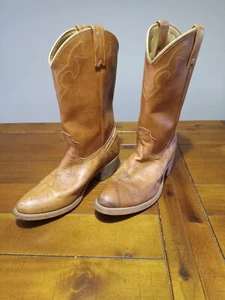 Brown Cowboy Boots Size 10 1/2 - Picture 1 of 12