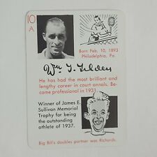1945 Leister Game Company Autographs #10A Bill Tilden