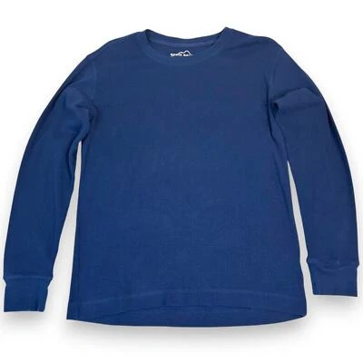 Eddie Bauer Womens M Thermal Shirt Blue Long Sleeve  - Image 1 of 4