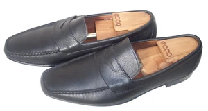 Allen Edmonds Vincent Größe 9,5 D schwarz genarbtes Leder Penny Loafer Schuhe - Bild 1 von 8