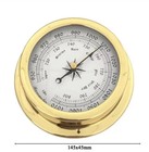 BAROMETER 145MM  DIAMETER BRASS BAROMETER ON SPECIAL $70