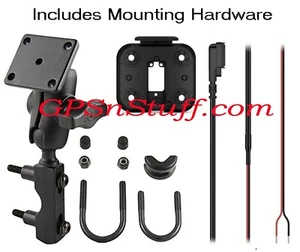 Complete GARMIN Zumo XT2 GPS RAM Reservoir Handlebar Mount w/ Bracket & Hardwire - Picture 1 of 4