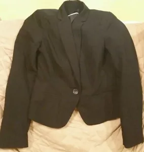 Worthington Women's Juniors Black Blazer Jacket Size S - Picture 1 of 2