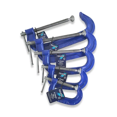Eclipse G Clamp 3" 4" 6" 8" 10" Or 12" Heavy Duty G Clamps From RDGTools - Image 1 of 3