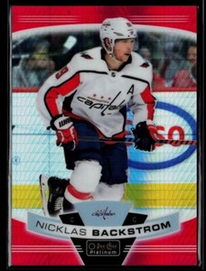 2019-20 O-Pee-Chee Platinum Red Prism Nicklas Backstrom 075/199 Washington