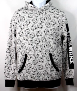 H&M Star Wars Stormtrooper Gray Hoodie Sweatshirt Pockets Youth Size 14 - Picture 1 of 9